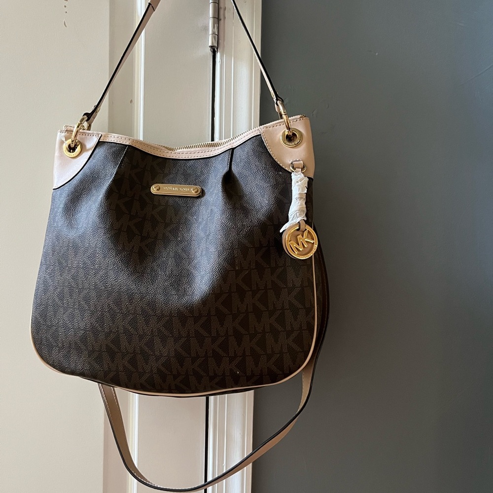 Michael Kors Brown and Cream Women's Bag